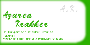 azurea krakker business card